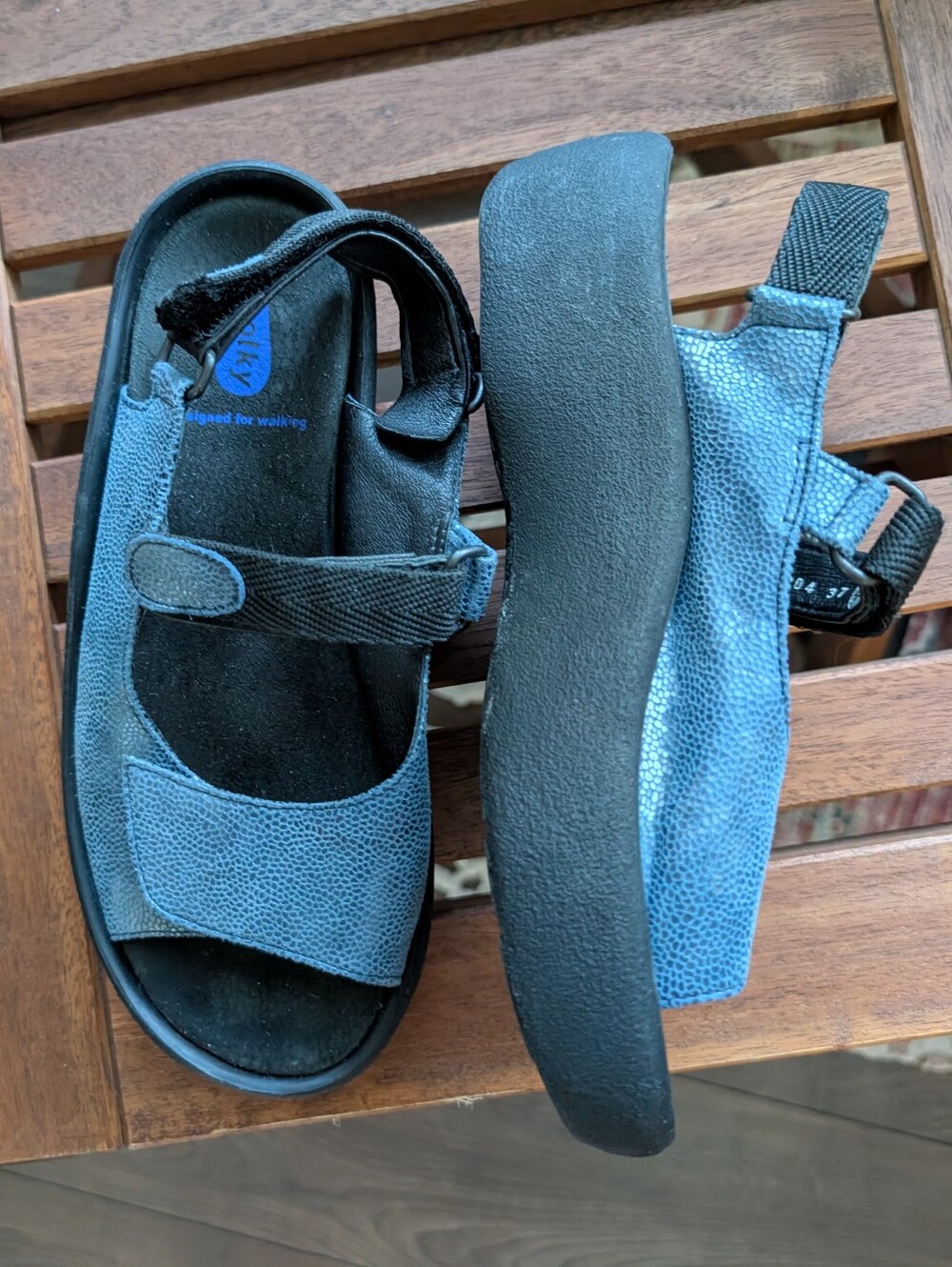 Wolky Jewel Blue Sandals